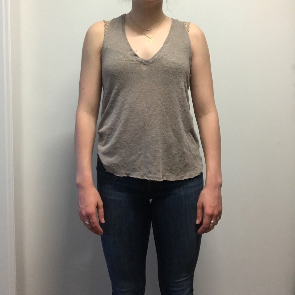 Mauve Jersey tank top